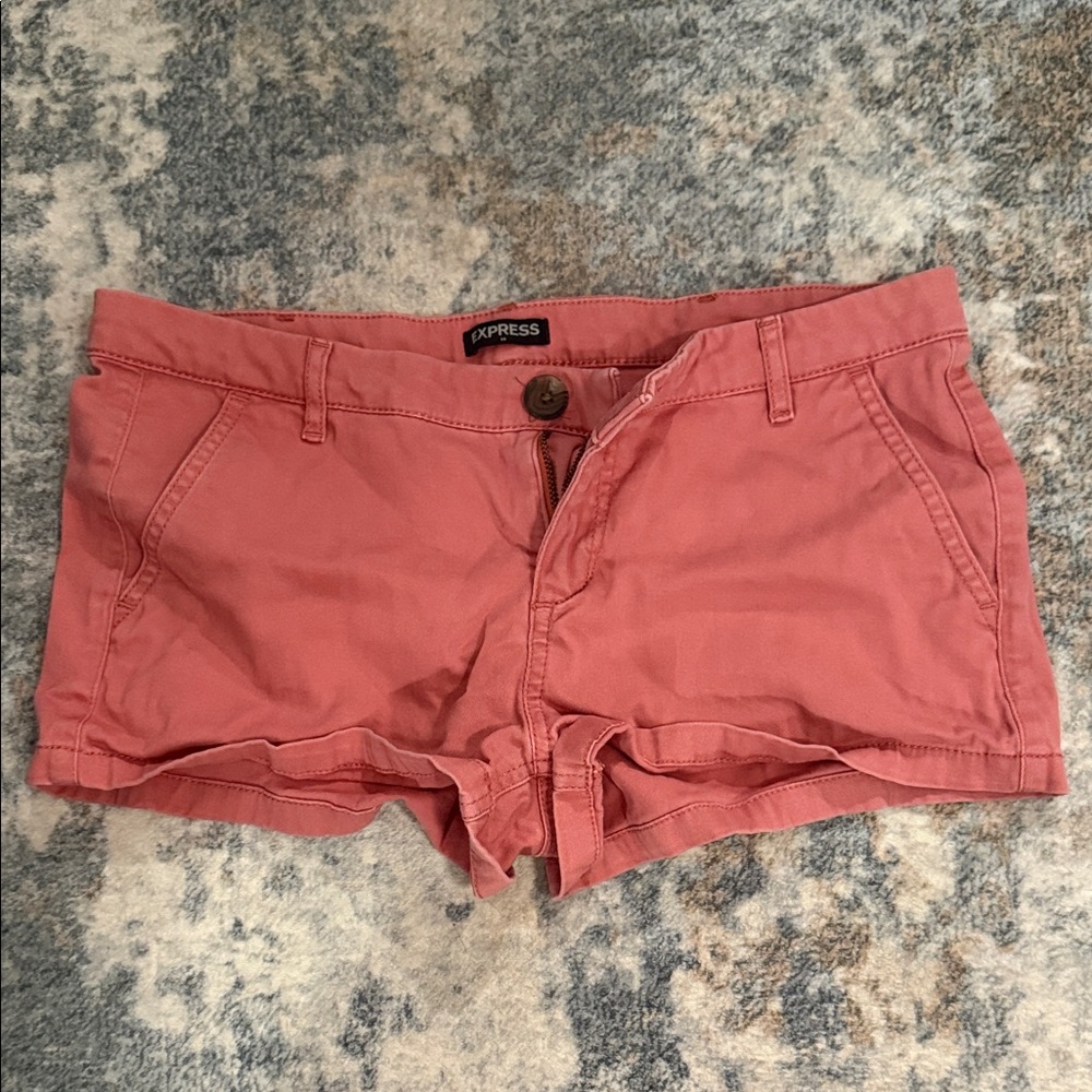 Express Women's Coral Low Rise Shortie